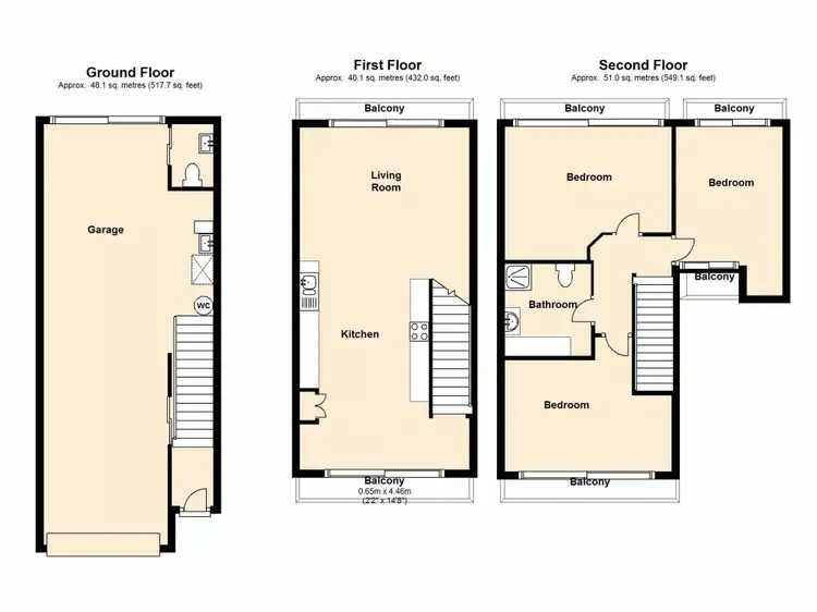 Floorplan of Homely townhouse listing, 5/34 Lowerson Street, Lutwyche QLD 4030