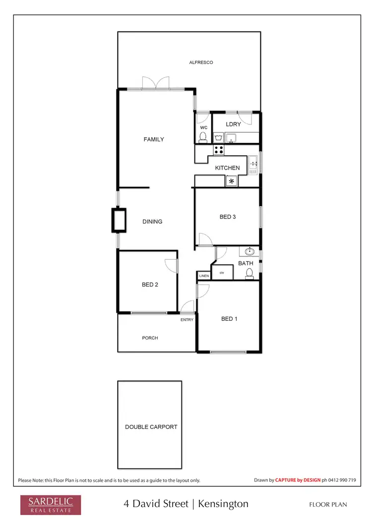 Floorplan of Homely house listing, 4 David Street, Kensington WA 6151