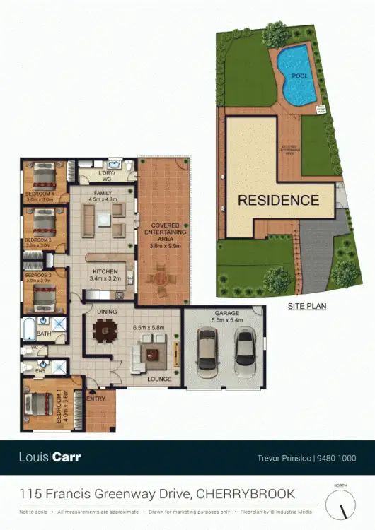 Floorplan of Homely house listing, 115 Francis Greenway, Cherrybrook NSW 2126
