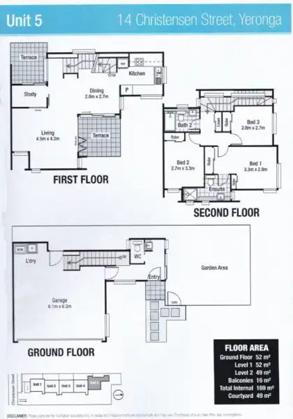 Floorplan of Homely townhouse listing, 5/14 Christensen Street, Yeronga QLD 4104