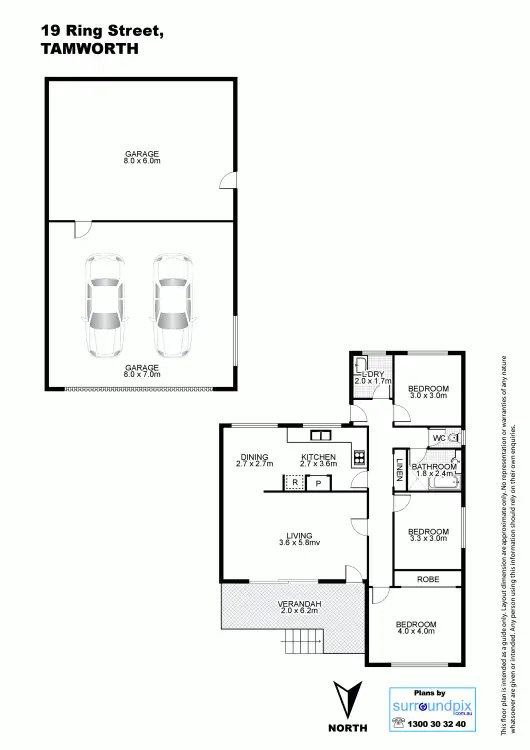 Floorplan of Homely house listing, 19 Ring Street, Tamworth NSW 2340