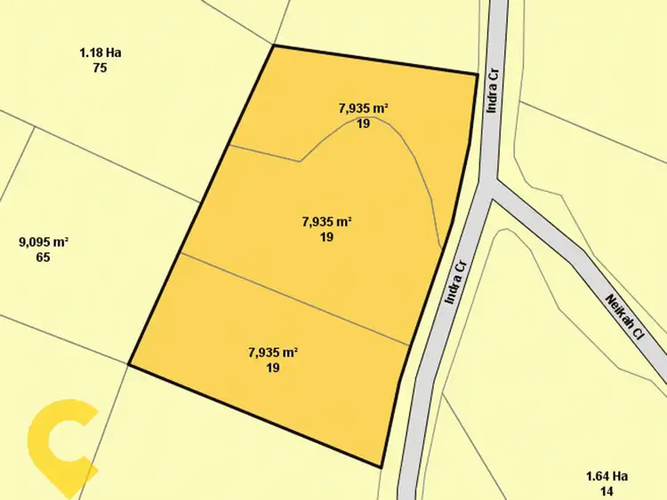 Floorplan of Homely land listing, 23 Indra Crescent, Karana Downs QLD 4306
