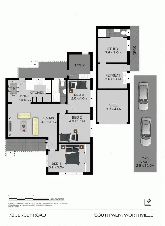 Floorplan of Homely house listing, 78 Jersey Road, South Wentworthville NSW 2145