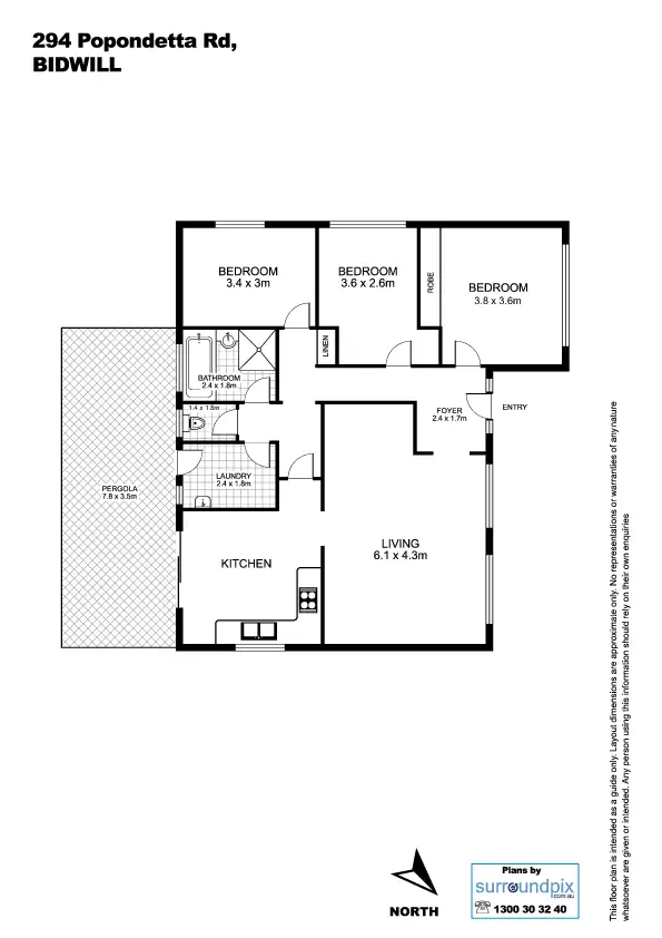 Floorplan of Homely house listing, 294 Popondetta Road, Bidwill NSW 2770