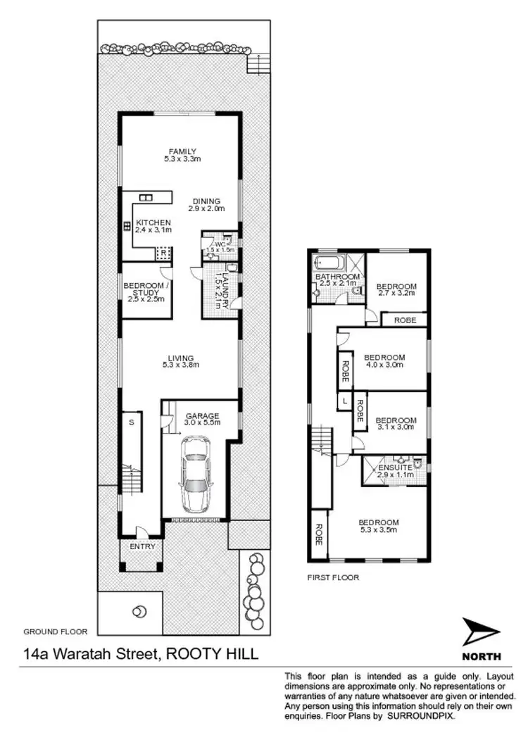 Floorplan of Homely house listing, 14A Waratah Street, Rooty Hill NSW 2766