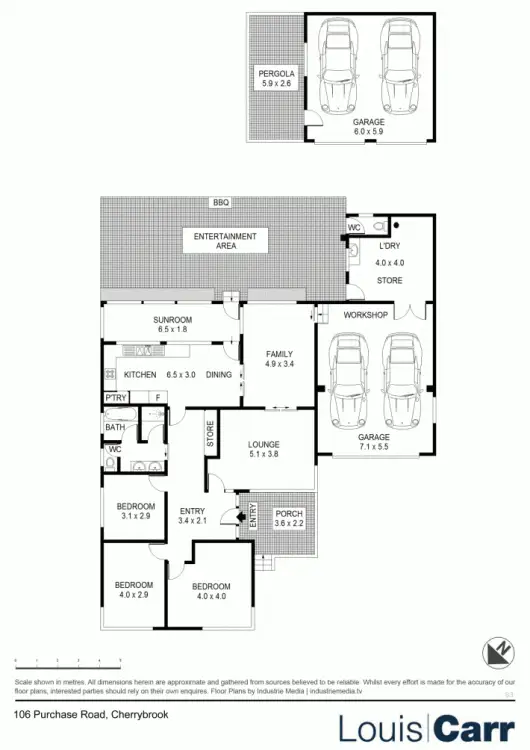 Floorplan of Homely house listing, 106 Purchase Road, Cherrybrook NSW 2126
