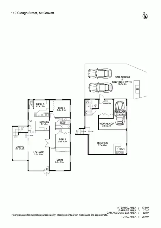 Floorplan of Homely house listing, 110 Clough St, Mount Gravatt QLD 4122