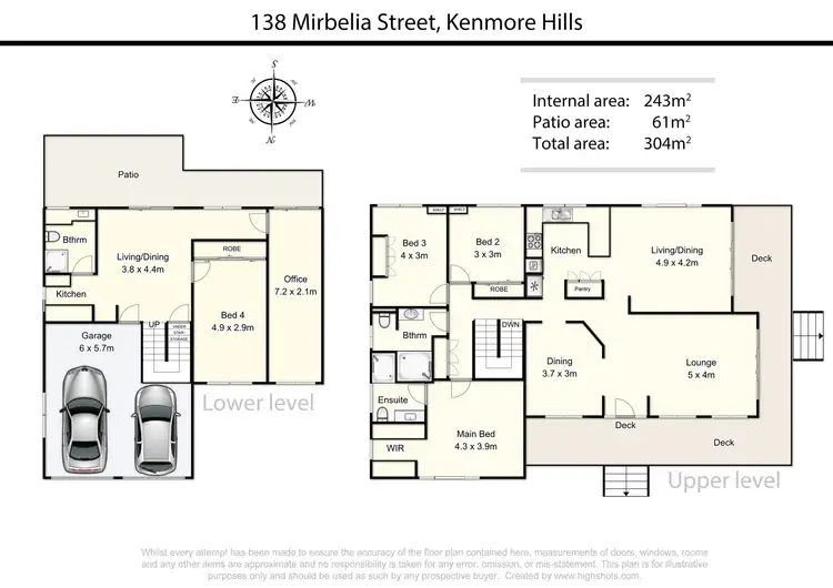 Floorplan of Homely house listing, 138 Mirbelia Street West, Kenmore Hills QLD 4069