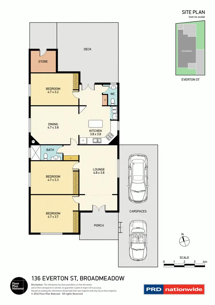 Floorplan of Homely house listing, 136 Everton Street, Broadmeadow NSW 2292