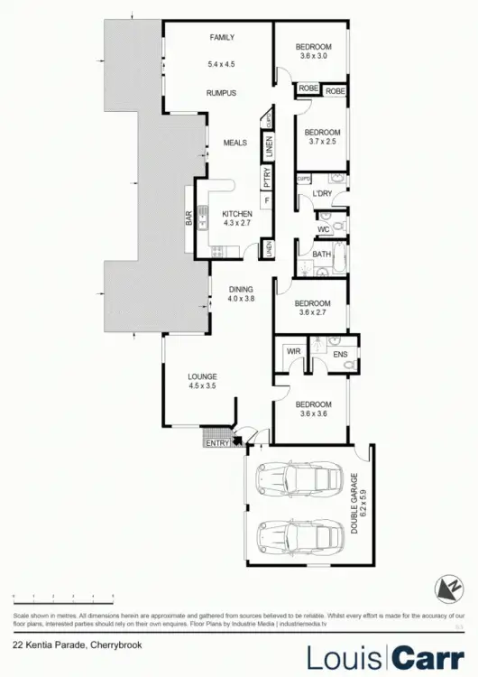 Floorplan of Homely house listing, 22 Kentia Parade, Cherrybrook NSW 2126