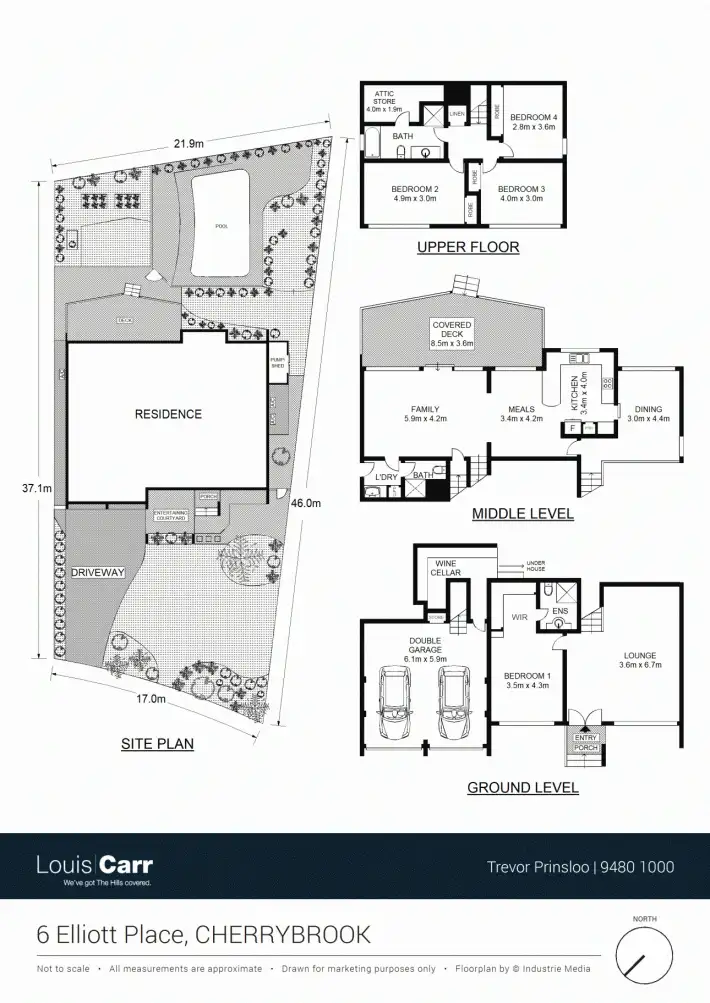 Floorplan of Homely house listing, 6 Elliott Place, Cherrybrook NSW 2126
