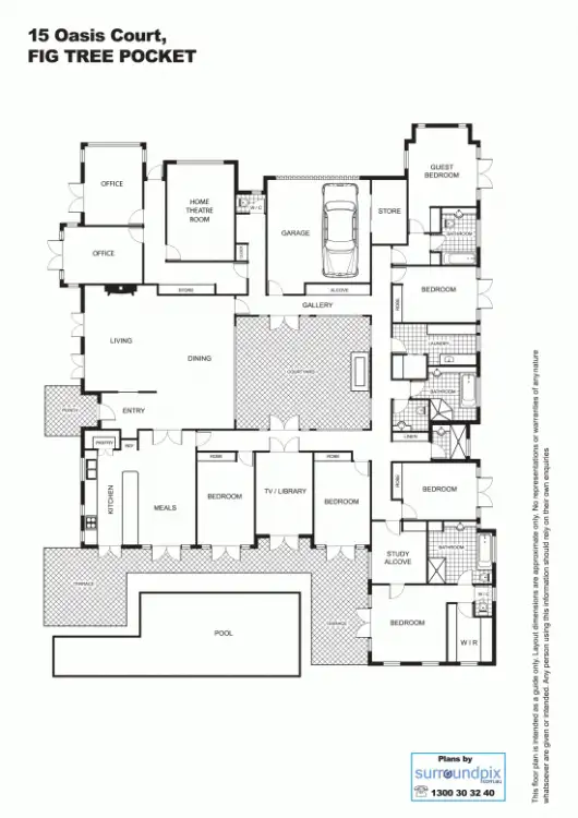 Floorplan of Homely house listing, 15 Oasis Ct, Fig Tree Pocket QLD 4069
