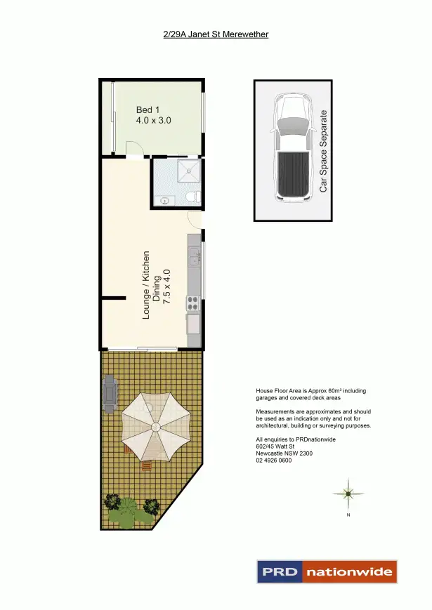 Floorplan of Homely house listing, 2/92a Janet Street, Merewether NSW 2291