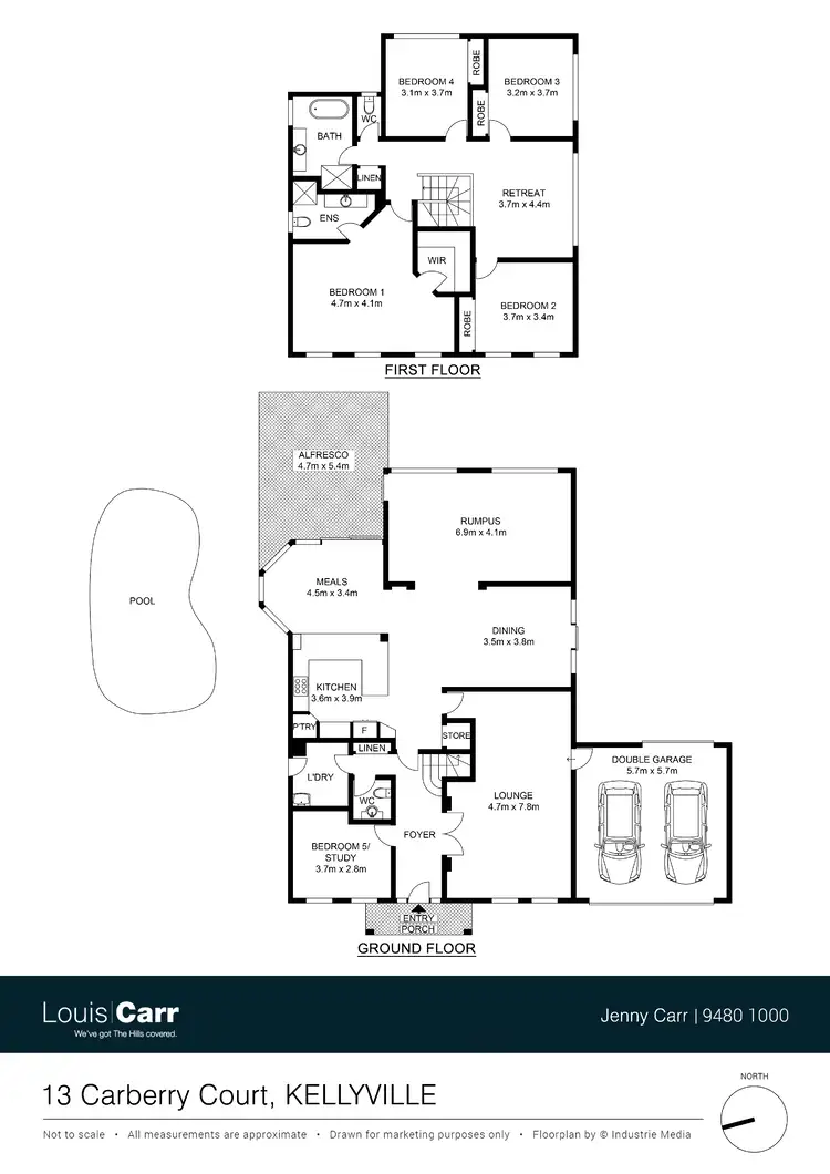 Floorplan of Homely house listing, 13 Carberry Court, Kellyville NSW 2155