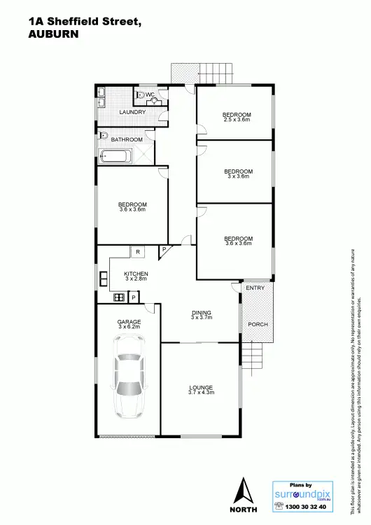 Floorplan of Homely house listing, 1A Sheffield St, Auburn NSW 2144
