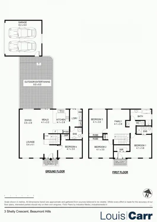 Floorplan of Homely house listing, 3 Shelly Crescent, Beaumont Hills NSW 2155