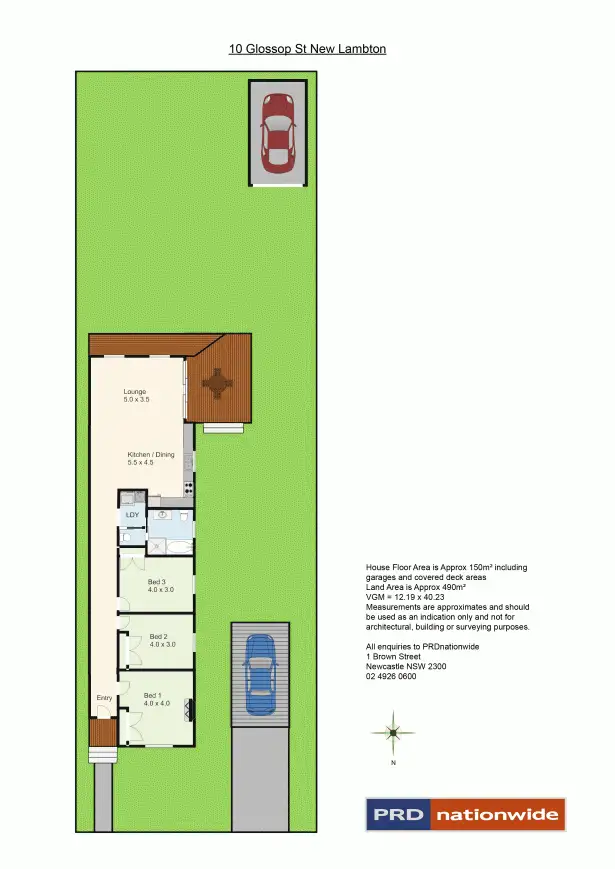 Floorplan of Homely house listing, 10 Glossop Street, New Lambton NSW 2305