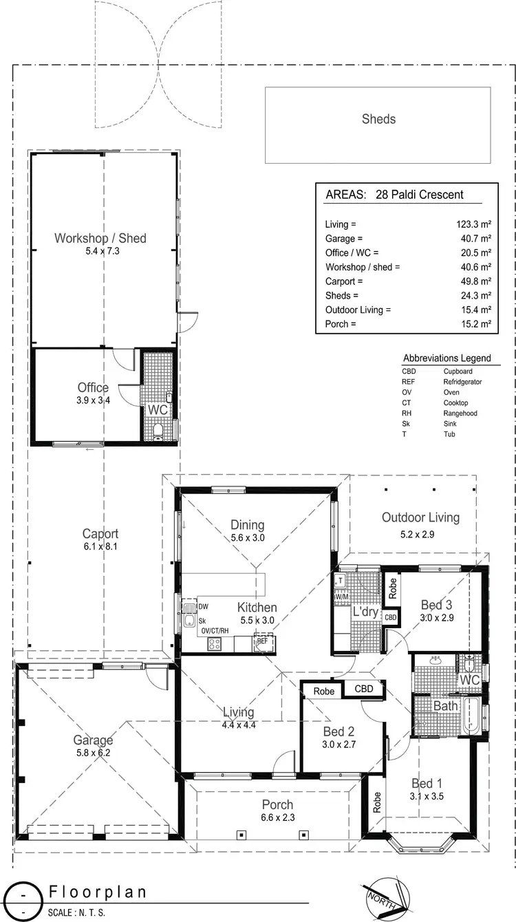 Floorplan of Homely house listing, 28 Paldi Crescent, Glenfield Park NSW 2650
