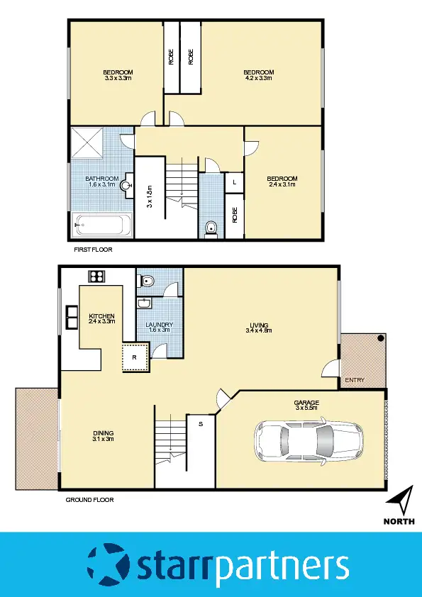 Floorplan of Homely townhouse listing, 16/15-19 Atchison Street, St Marys NSW 2760
