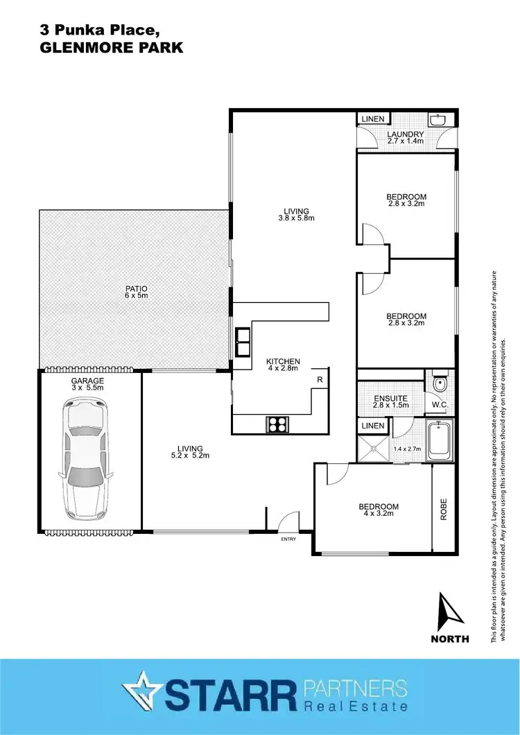 Floorplan of Homely house listing, 3 Punka Place, Glenmore Park NSW 2745