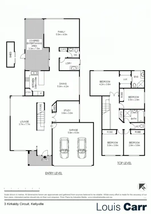 Floorplan of Homely house listing, 3 Kirkcaldy Circuit, Kellyville NSW 2155