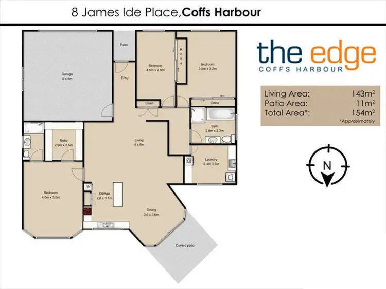 Floorplan of Homely house listing, 8 James Ide Place, Coffs Harbour NSW 2450