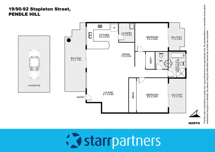 Floorplan of Homely unit listing, 19/90-92 Stapleton Street, Pendle Hill NSW 2145