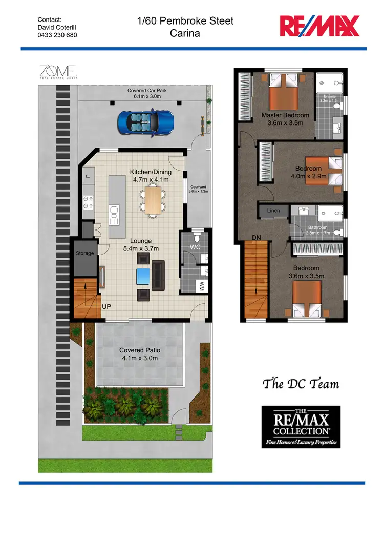 Floorplan of Homely townhouse listing, 1/60 Pembroke Street, Carina QLD 4152