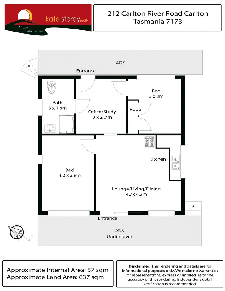 Floorplan of Homely house listing, 212 Carlton River Road, Carlton TAS 7173
