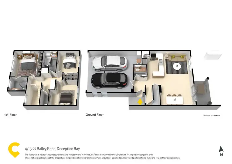 Floorplan of Homely townhouse listing, 4/15-27 Bailey Road, Deception Bay QLD 4508