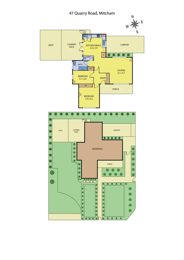 Floorplan of Homely house listing, 47 Quarry Road, Mitcham VIC 3132
