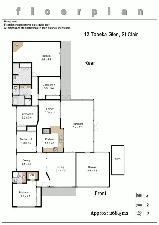 Floorplan of Homely house listing, 12 Topeka Gln, St Clair NSW 2759
