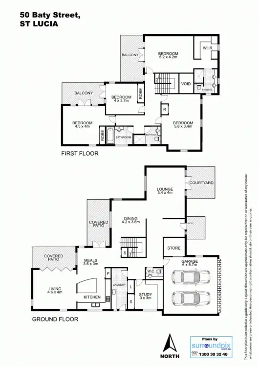 Floorplan of Homely house listing, 50 Baty Street, St Lucia QLD 4067