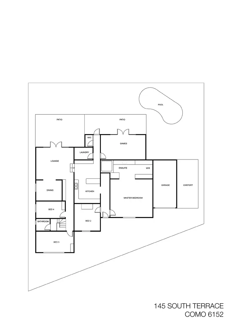 Floorplan of Homely house listing, 145 South Terrace, Como WA 6152