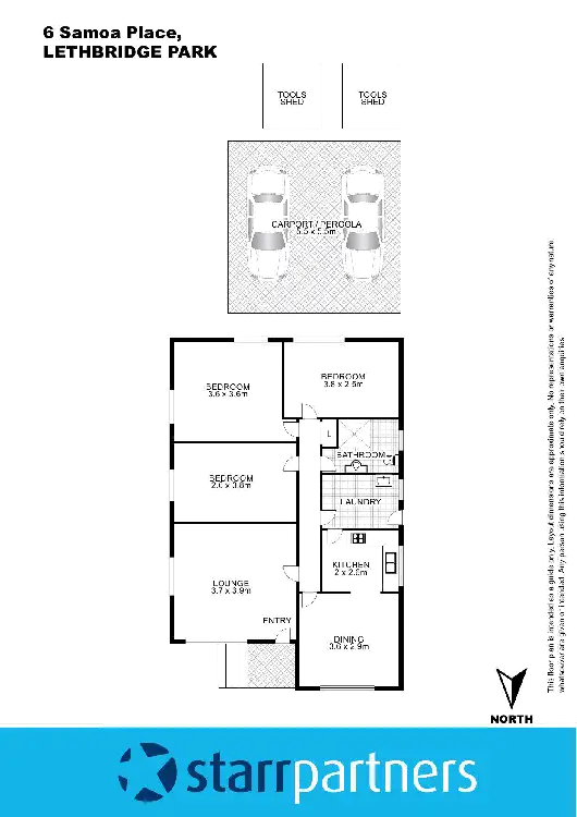 Floorplan of Homely house listing, 6 Samoa Place, Lethbridge Park NSW 2770