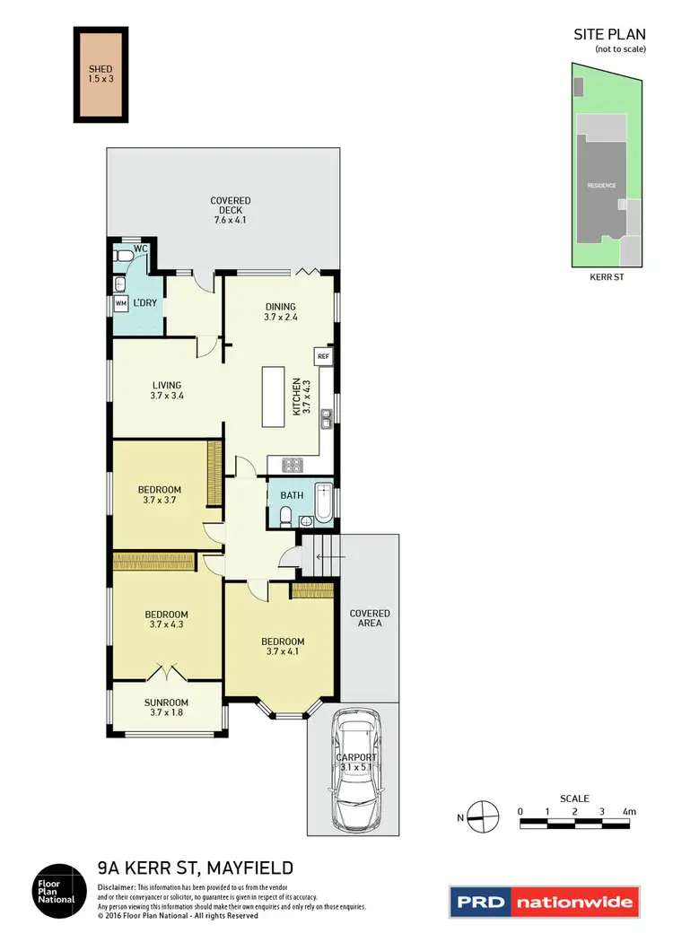 Floorplan of Homely house listing, 9A Kerr Street, Mayfield NSW 2304