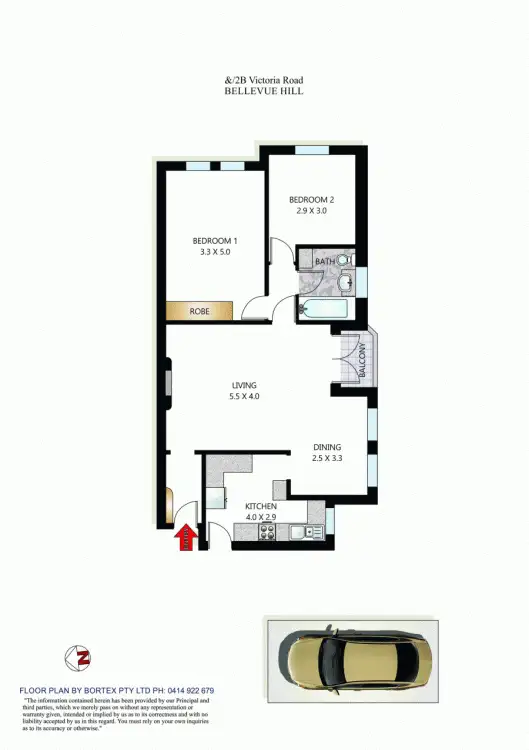 Floorplan of Homely unit listing, 7/2B Victoria Road, Bellevue Hill NSW 2023
