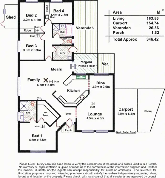 Floorplan of Homely house listing, 72 Lennox Drive, Paralowie SA 5108
