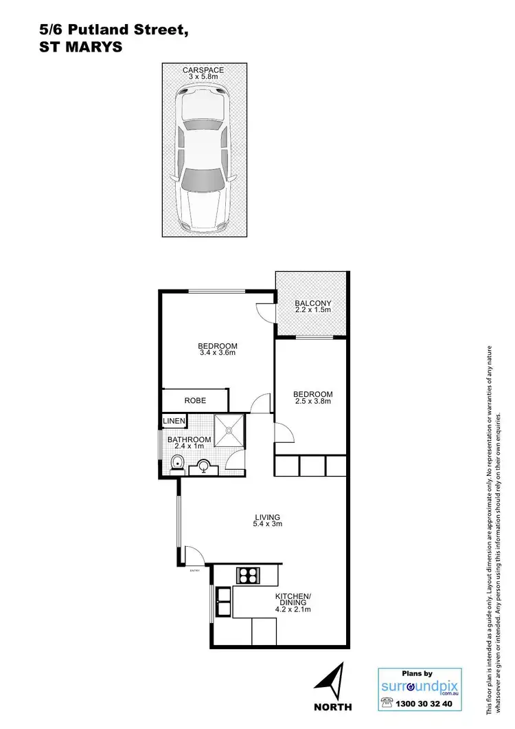 Floorplan of Homely house listing, 5/6 Putland Street, St Marys NSW 2760