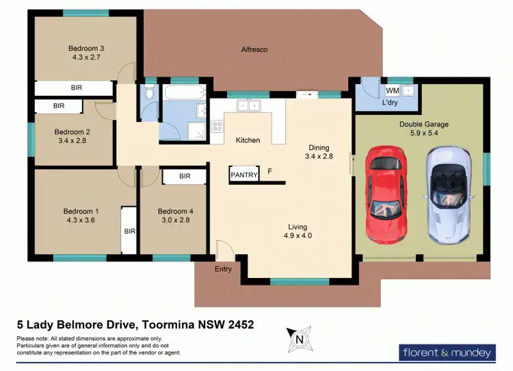 Floorplan of Homely house listing, 5 Lady Belmore Dr, Boambee East NSW 2452