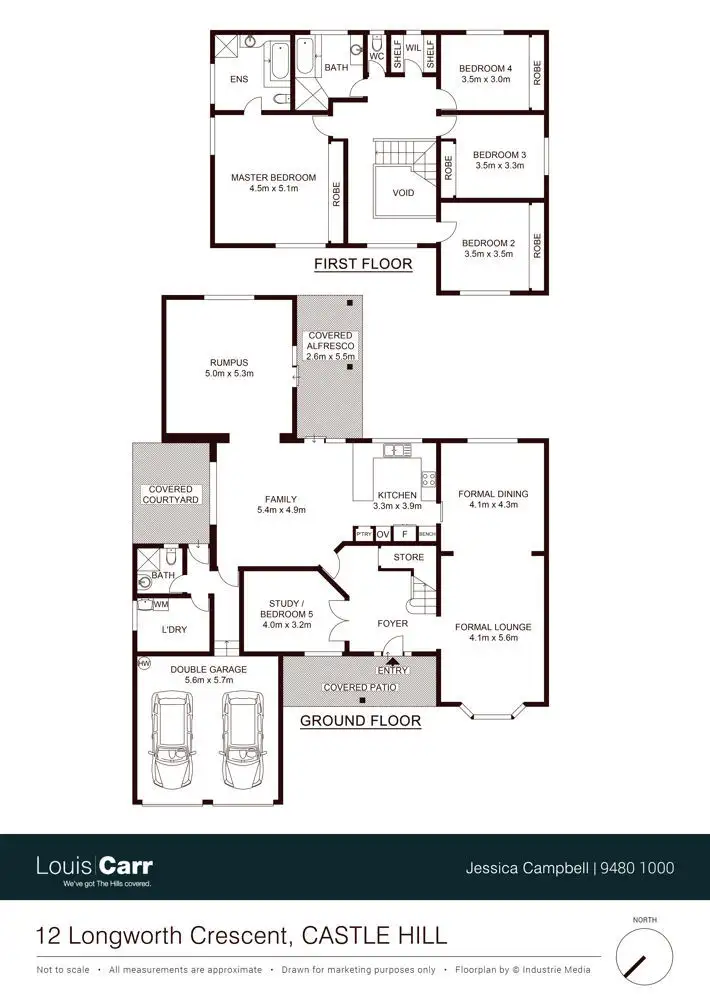 Floorplan of Homely house listing, 12 Longworth Crescent, Castle Hill NSW 2154
