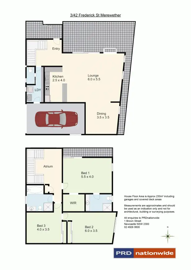 Floorplan of Homely townhouse listing, 3/42 Frederick Street (SOLD), Merewether NSW 2291