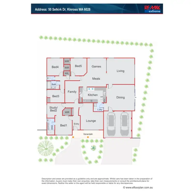 Floorplan of Homely house listing, 50 Selkirk Drive, Kinross WA 6028