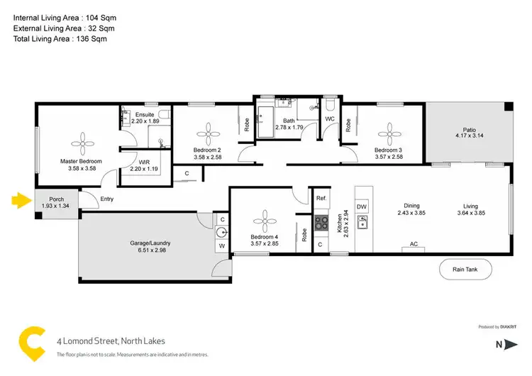 Floorplan of Homely house listing, 4 Lomond Street, North Lakes QLD 4509