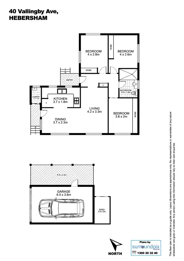 Floorplan of Homely house listing, 40 Vallingby Avenue, Hebersham NSW 2770