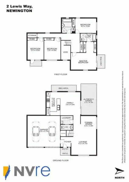 Floorplan of Homely house listing, 2 Lewis Way, Newington NSW 2127