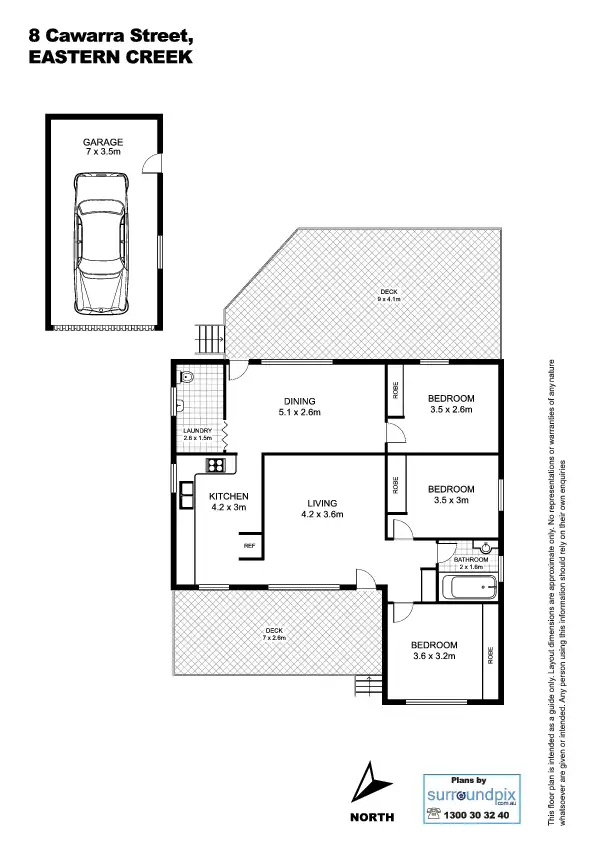 Floorplan of Homely house listing, 8 Cawarra Street, Eastern Creek NSW 2766