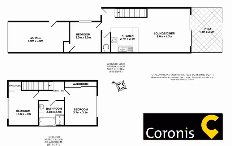 Floorplan of Homely unit listing, 21/173 North Street, Rockville QLD 4350
