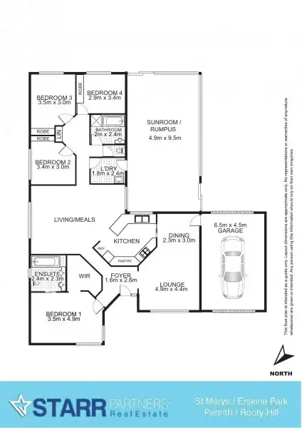 Floorplan of Homely house listing, 8 Tucana Street, Erskine Park NSW 2759