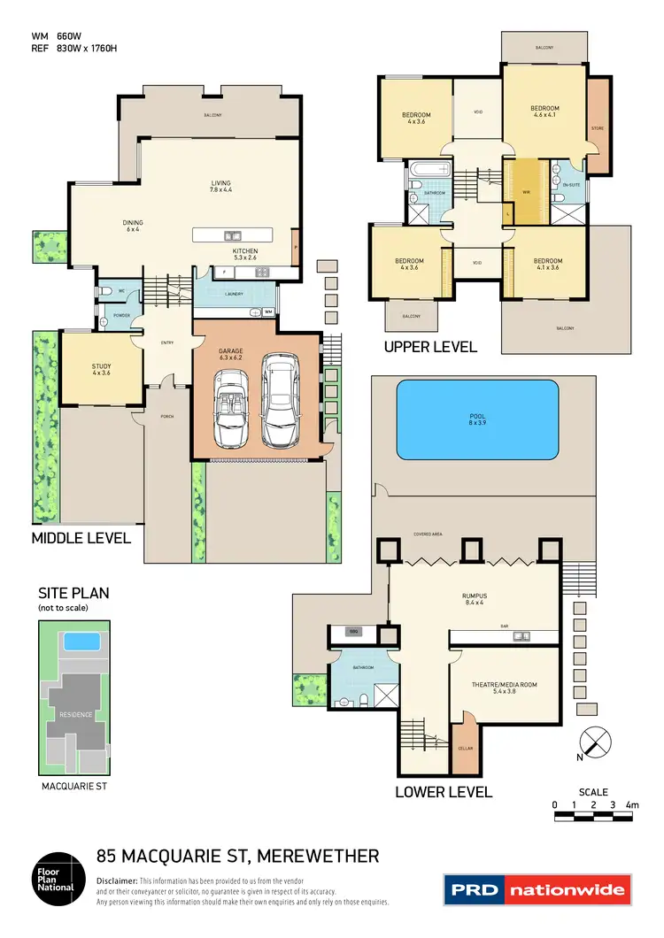 Floorplan of Homely house listing, 85 Macquarie Street, Merewether NSW 2291